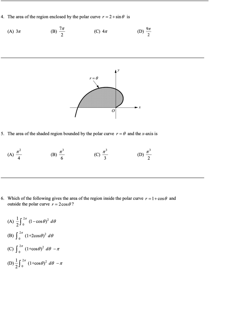 Areas in Polar Coordinates